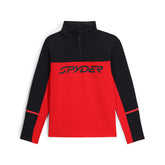 Spyder Speed half-zip fleece front view showing a warm, breathable mid-layer for outdoor wear.
