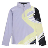 Spyder Surface half zip T-Neck jacket front view for girls, ideal for all-day warmth.