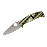 Spyderco Caribbean Salt blade close-up shows LC200N corrosion resistance