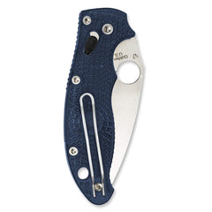 Spyderco Manix 2 folding knife plain edge ready for clean slicing.
