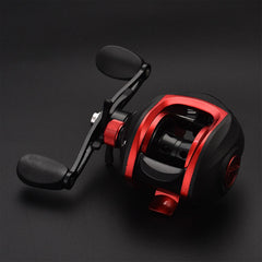 SPYMINNPOO left-hand retrieve baitcaster offers comfortable control.