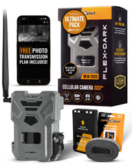 SPYPOINT Flex-Dark front view for discreet scouting with no-glow night vision.