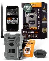 SPYPOINT Flex-Dark front view highlights rugged concealment for stealth scouting.