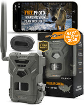 SPYPOINT Flex-M front view shows rugged field-ready housing for reliable scouting.