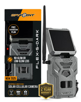 SPYPOINT Flex-S-Dark built-in solar panel enables extended power for remote scouting.