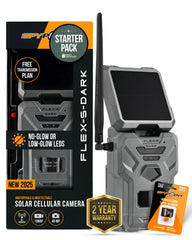 SPYPOINT Flex-S-Dark with built-in solar panel powering extended field use.