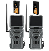 SPYPOINT Flex-S Dark solar panel embedded on exterior for extended operation.