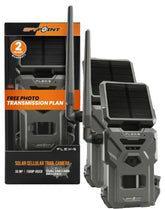 SPYPOINT Flex-S with integrated solar panel powering field use wire-free