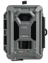 SPYPOINT Force 24 camera front view shows compact build for field setups.