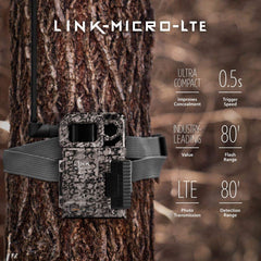 SPYPOINT LINK-MICRO-LTE compact design close-up for stealth placement.