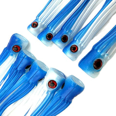 Slammer Chugger blue-silver in rough seas tracking true and steady.