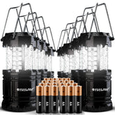 SSAV 8 pack lantern collapsible design for compact packing and quick light
