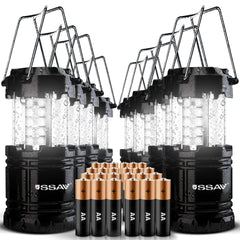 SSAV 8 pack lantern collapsible design for compact packing and quick light