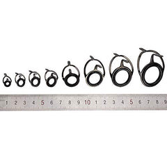 Stainless steel frame with ceramic eyelet for fishing rod