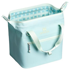 STANLEY All Day Julienne Mini Cooler seafoam with doctor’s bag top open for easy-access lunch.