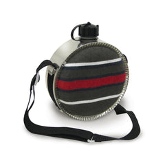 Stansport 2 Qt canteen with blanket cover close-up cap for secure transport