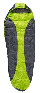 Stansport Trekker sleeping bag open green-charcoal with roomy interior for camping