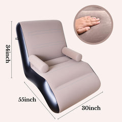 STARBRILLIANT inflatable deck chair ergonomic design demonstrates comfortable angles for naps or chats