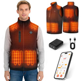 Starines heated vest front view, lightweight warmth for outdoor adventures in chilly weather.