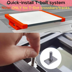 Starlink Mini Mounting Kit orange bracket installed on roof rack.