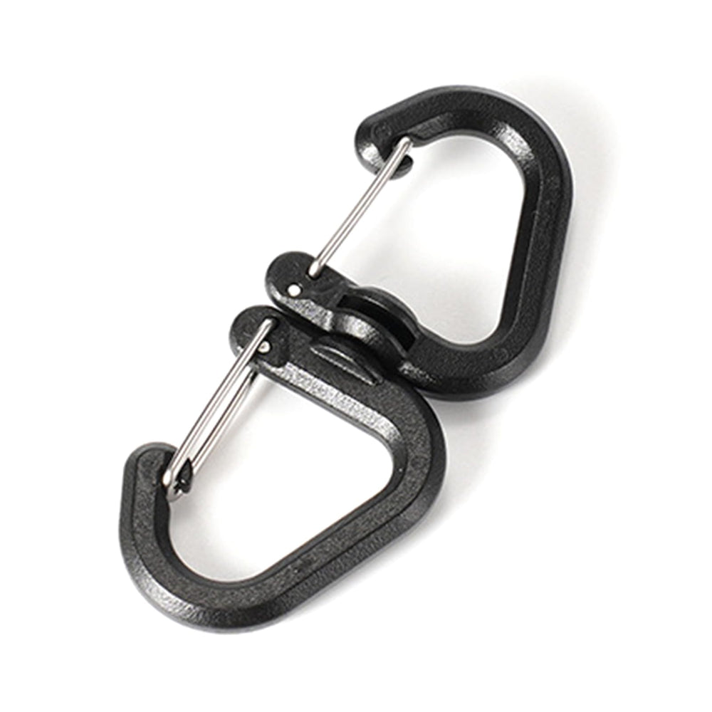 STBQHG 360° rotating double carabiner on a backpack for versatile gear access