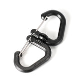 STBQHG 360° rotating double carabiner on a backpack for versatile gear access