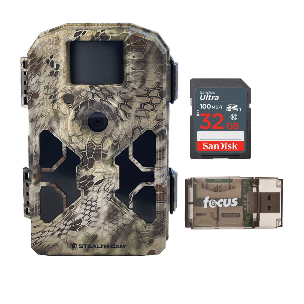 Stealth Cam 2020 G42NG trail camera front view for reliable wildlife monitoring.