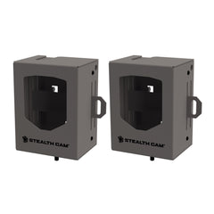 Stealth Cam Bear Security Box large front view showing rugged steel construction and fit.