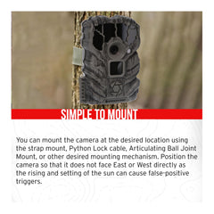 Stealth Cam Browtine 18 IR LEDs illuminate nighttime shots with clear detail.
