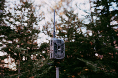 Stealth Cam Deceptor Max 2.0 side profile highlights compact housing for discreet field placement.