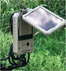 Stealth Cam Deceptor Max No-Glo LED array demonstrates discreet nighttime surveillance up to 80 feet.