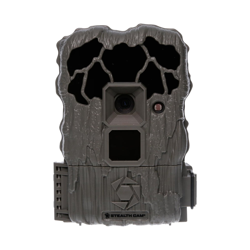 Stealth Cam QS20 front view shows compact form for covert scouting