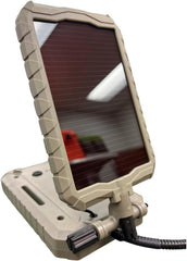 Stealth Cam Sol-Pak solar battery pack image emphasizes extended field life through renewable energy.