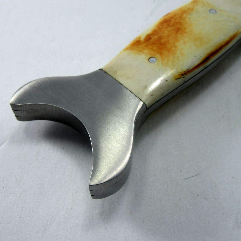 Steel guard and pommel with bone handle