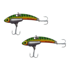 SteelShad Mini 1/4 oz perch lipless crankbait front view, compact profile for panfish.