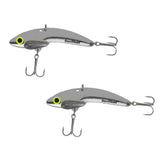 SteelShad Mini 1/4 oz silver front view for versatile freshwater casting.