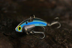 SteelShad Mini Series Kentucky Shad side profile showing balanced weight
