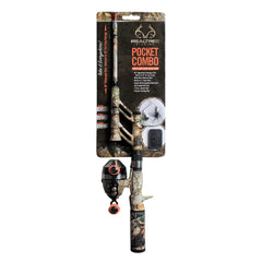 Steinhauser Realtree Edge Pocket Combo rod shows tangle-free travel design for kayak use.