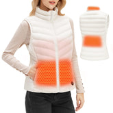 Stelle heated vest women collar heat delivers instant warmth for cold commutes.