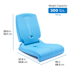 Step2 Flip Seat Capri Blue camping setup demonstrates quick, assembly-free comfort