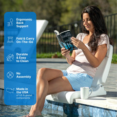 Step2 Flip Seat provides ergonomic back support while sitting on the ground
