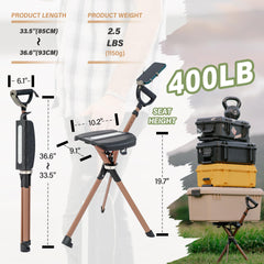 STEP2GOLD Ta-Da Chair Series 2 PRO MAX in-use on a hike for rest.