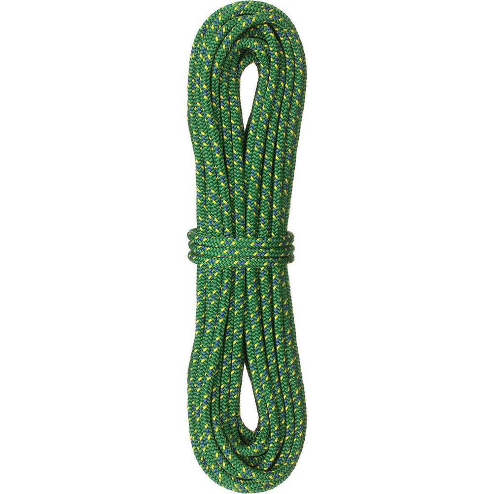 Sterling Rope 3mm green accessory cord coiled, ideal for climbing tasks or camping
