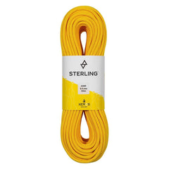 Sterling Ropes IonR 9.4 XEROS yellow rope, durable and easy to clip for climbing gear setups