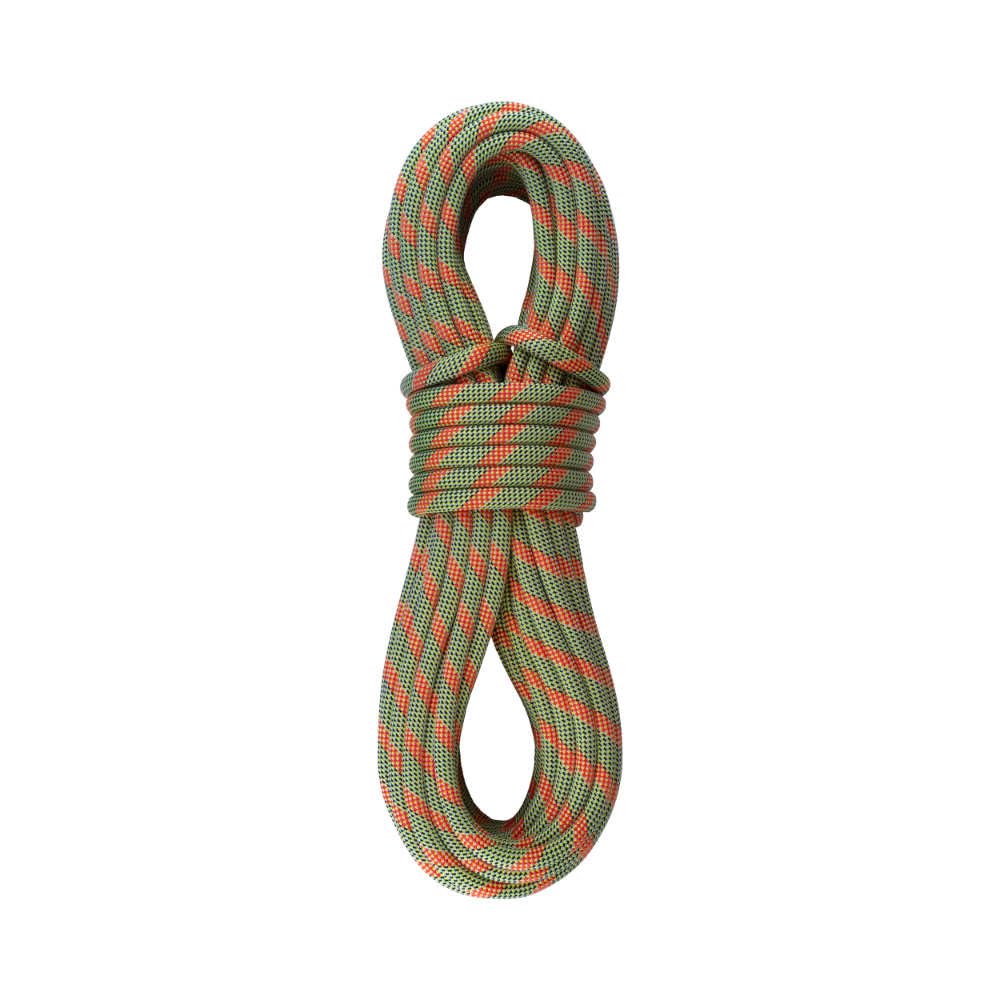 Sterling VR9 9.8mm orange rope in action, offering smooth handling.