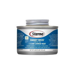 Sterno Handy Wick chafing fuel can heats food safely at events