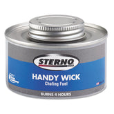 Sterno Safe Heat fuel 24-pack front view, long-lasting heat for chafing dishes