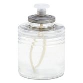 Sterno SoftLight 24hr liquid candle bottle showing long burn time for events
