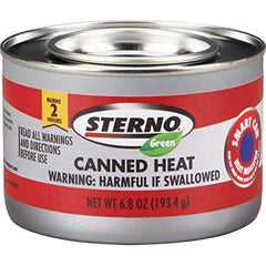 Sterno Green 24-pack case of chafing fuel ideal for catering and buffet setups.