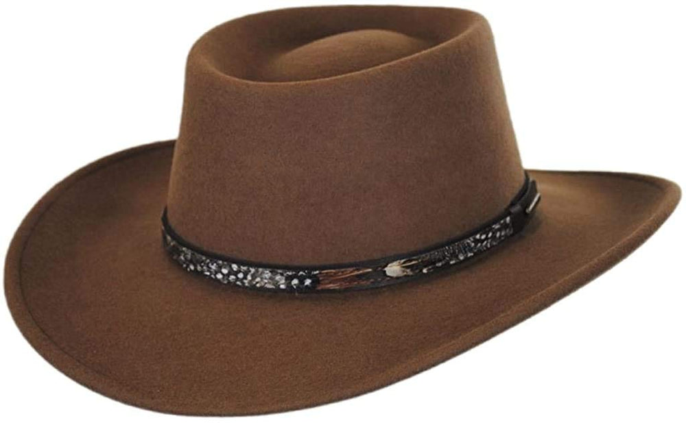 Stetson Kelso outdoor hat in driftwood showcases crushable wool with water resistance for travel